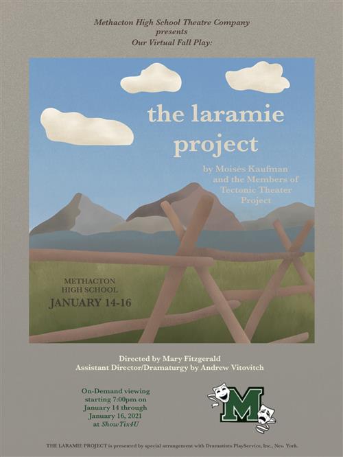 The Laramie Project Fall Play poster 